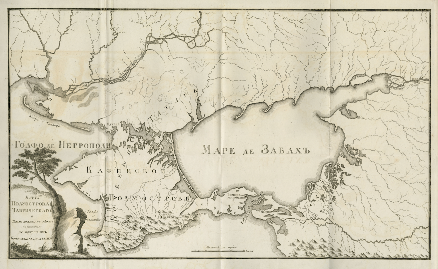 Map of the Tauric Crimean Peninsula