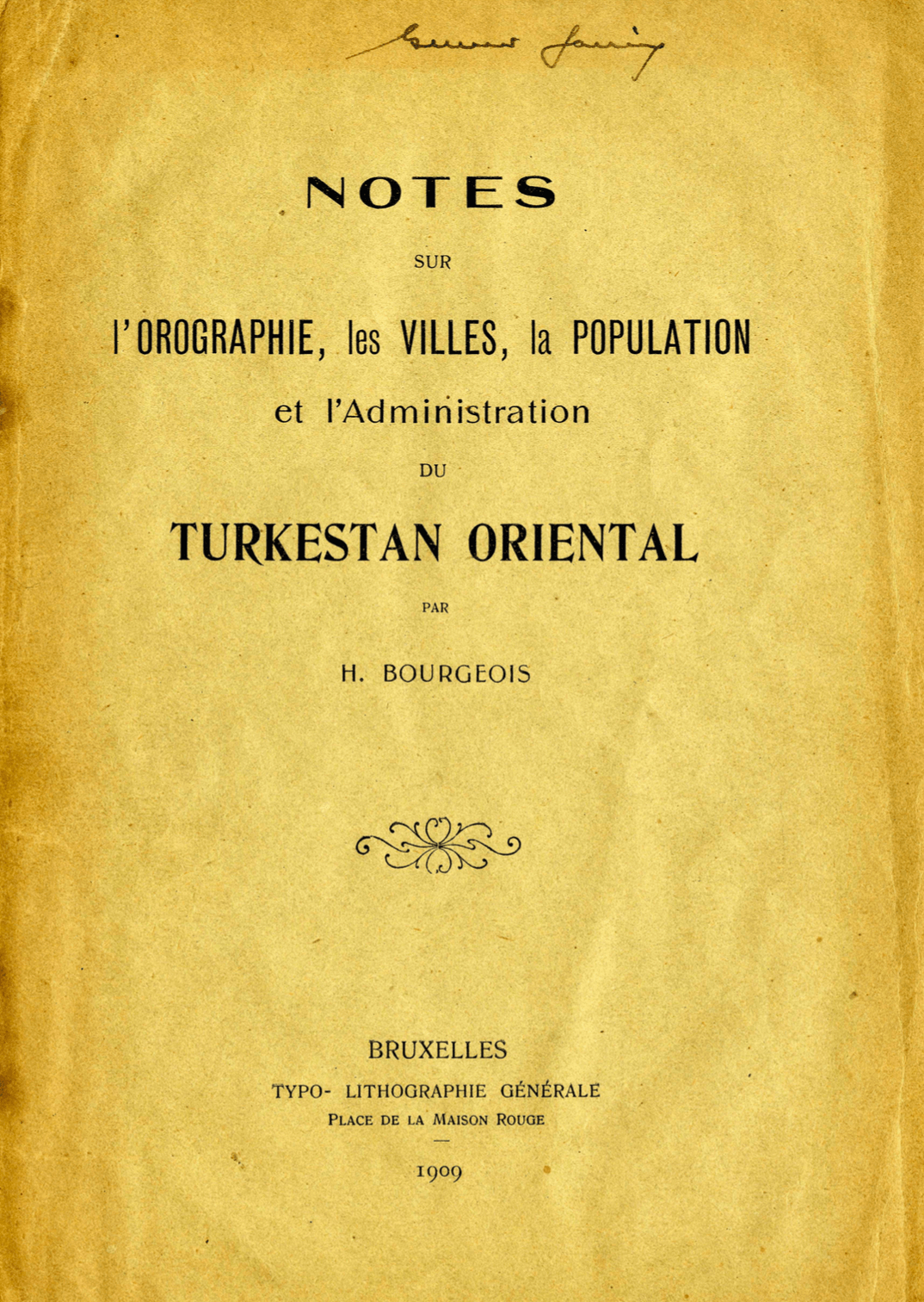 Notes Turkestan Oriental cover Kashgar prints