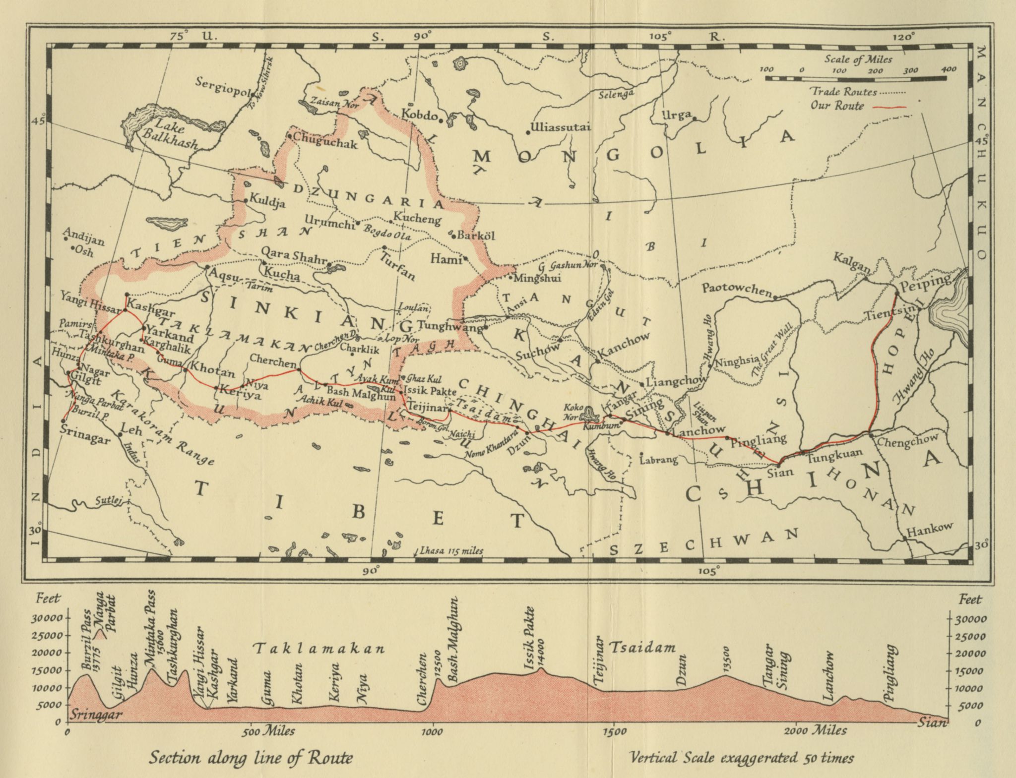 Map of Eastern Asia 1941