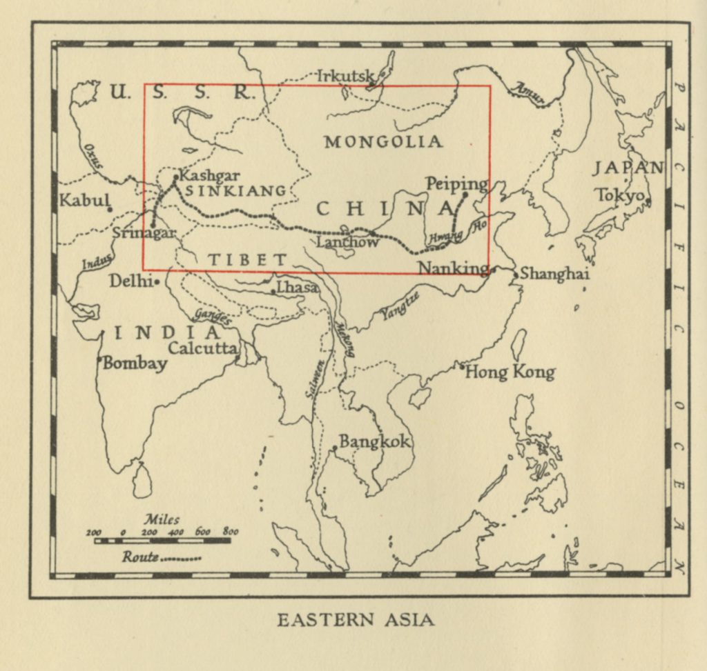 Map of Eastern Asia 1941