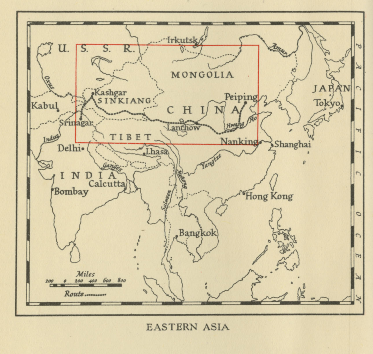 TRV027M2s Map of Eastern Asia 1941