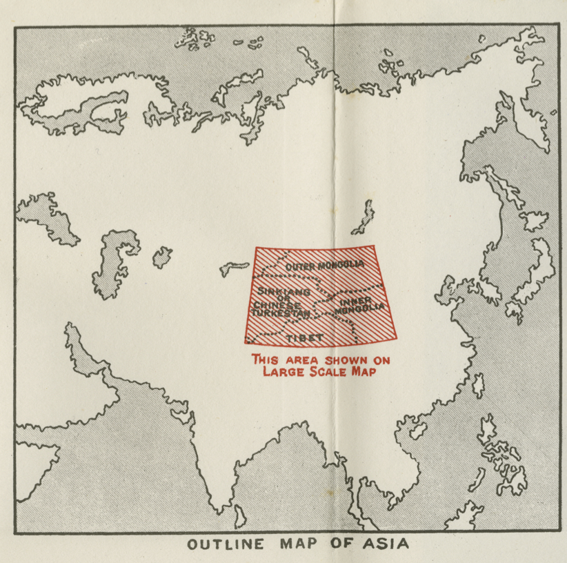 Outline map of Asia 1934