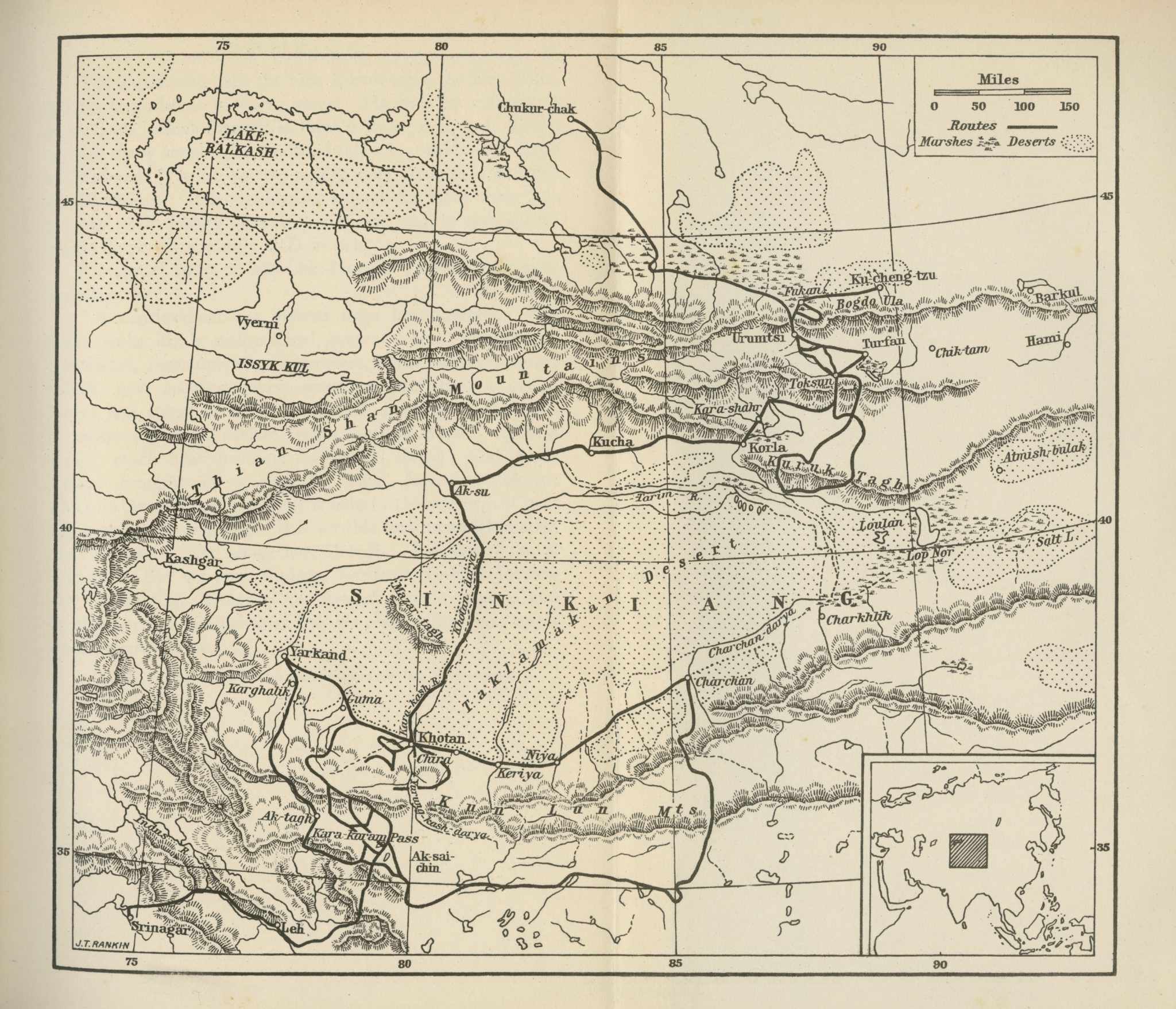 Map of Sinkiang 1939