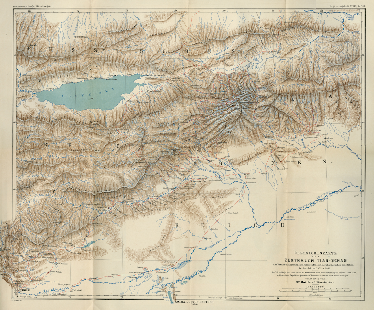 Map of Central Tian-Shan 1904