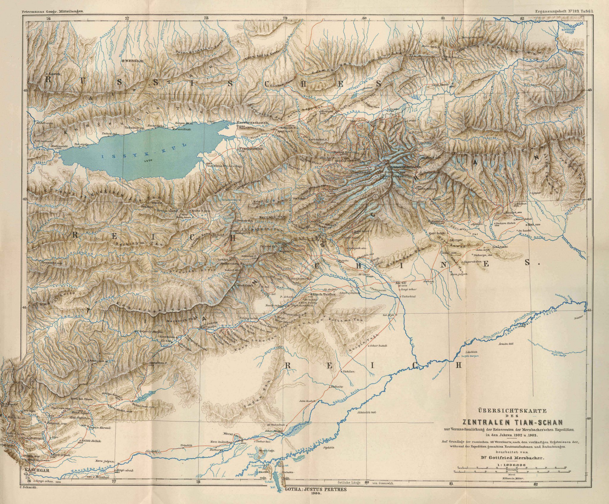 Map of Central Tian-Shan 1904