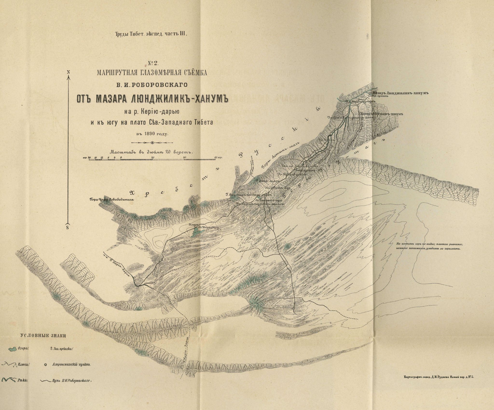 Map of Keriya River 1896